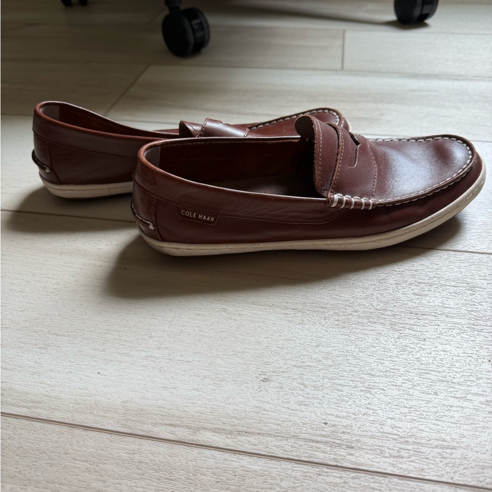 Cole Haan Brown Leather Penny Loafers